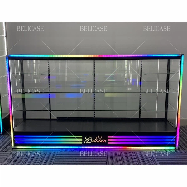 70 Inch Lockable Latest Glass Showcase Cabinets
